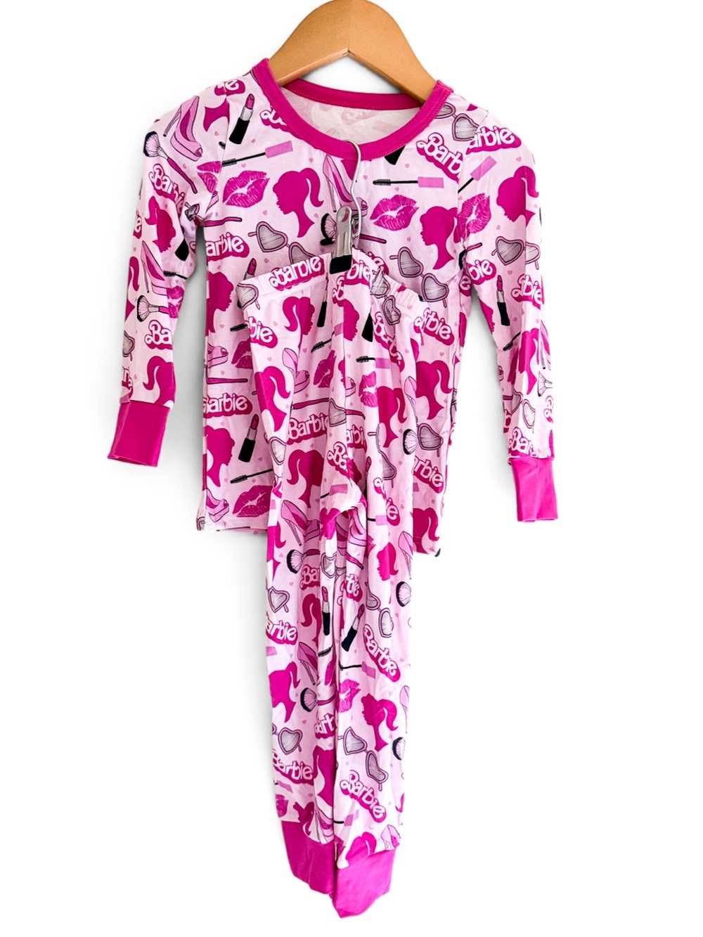 Barbie Girls' Pink bamboo pajamas